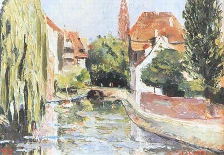 French Countryside oil painting